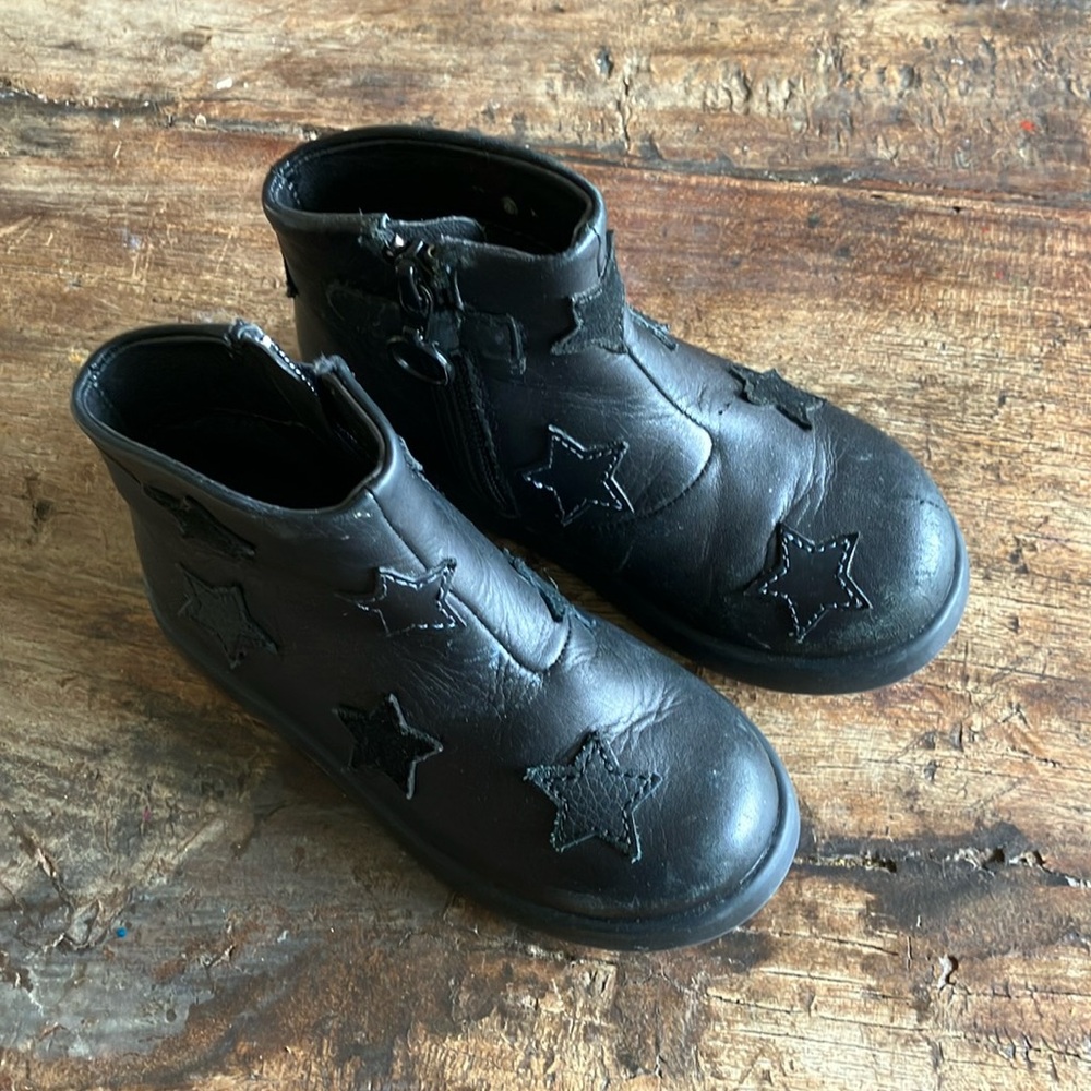 Camper Duet Twins Star and Moon Leather Boots